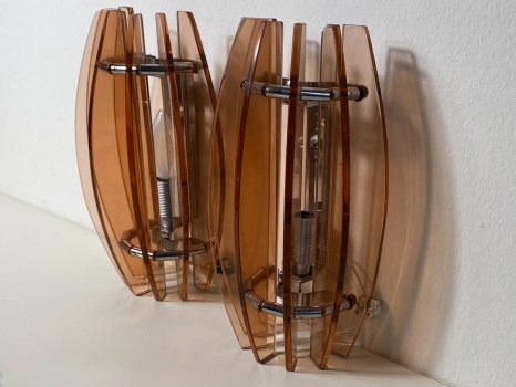 COPPIA  APPLIQUE VECA ANNI 70