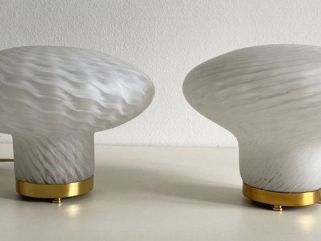 COPPIA DI LAMPADE VETRO MURANO