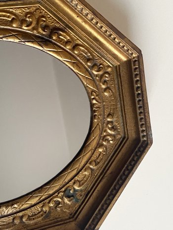 SPECCHIO CORNICE DORATA
