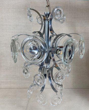 CHANDELIER DISCHI VETRO