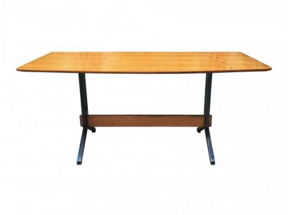 TAVOLO LEGNO E FERRO ANNI 60