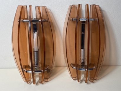 COPPIA  APPLIQUE VECA ANNI 70