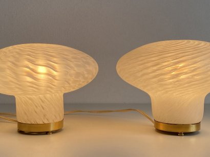 COPPIA DI LAMPADE VETRO MURANO