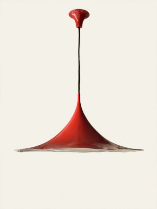 LAMPADARIO SEMI DI BONDERUP E THORUP ROSSO